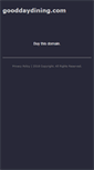 Mobile Screenshot of gooddaydining.com